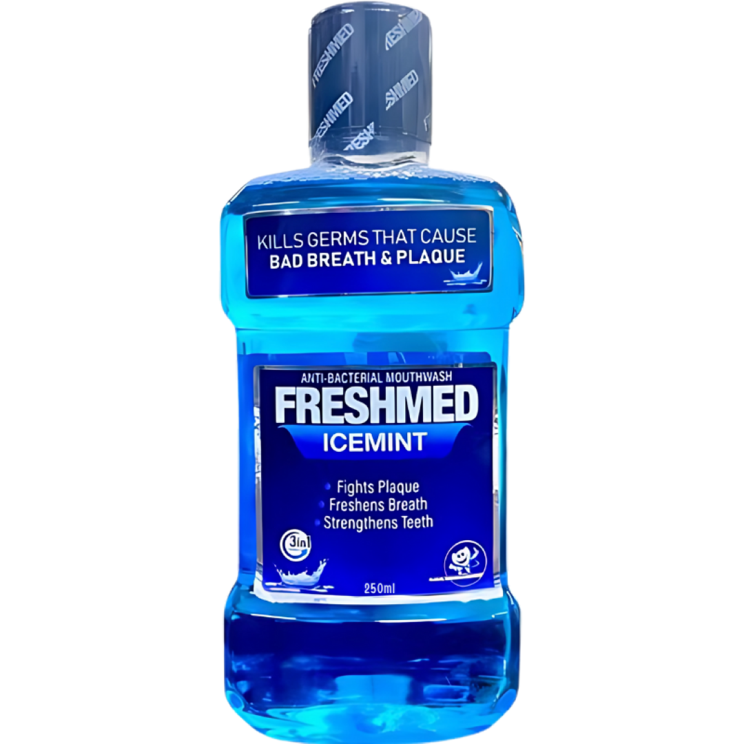 FRESHMED ICE MINT A/BACTERIAL MOUTHWASH 250ML